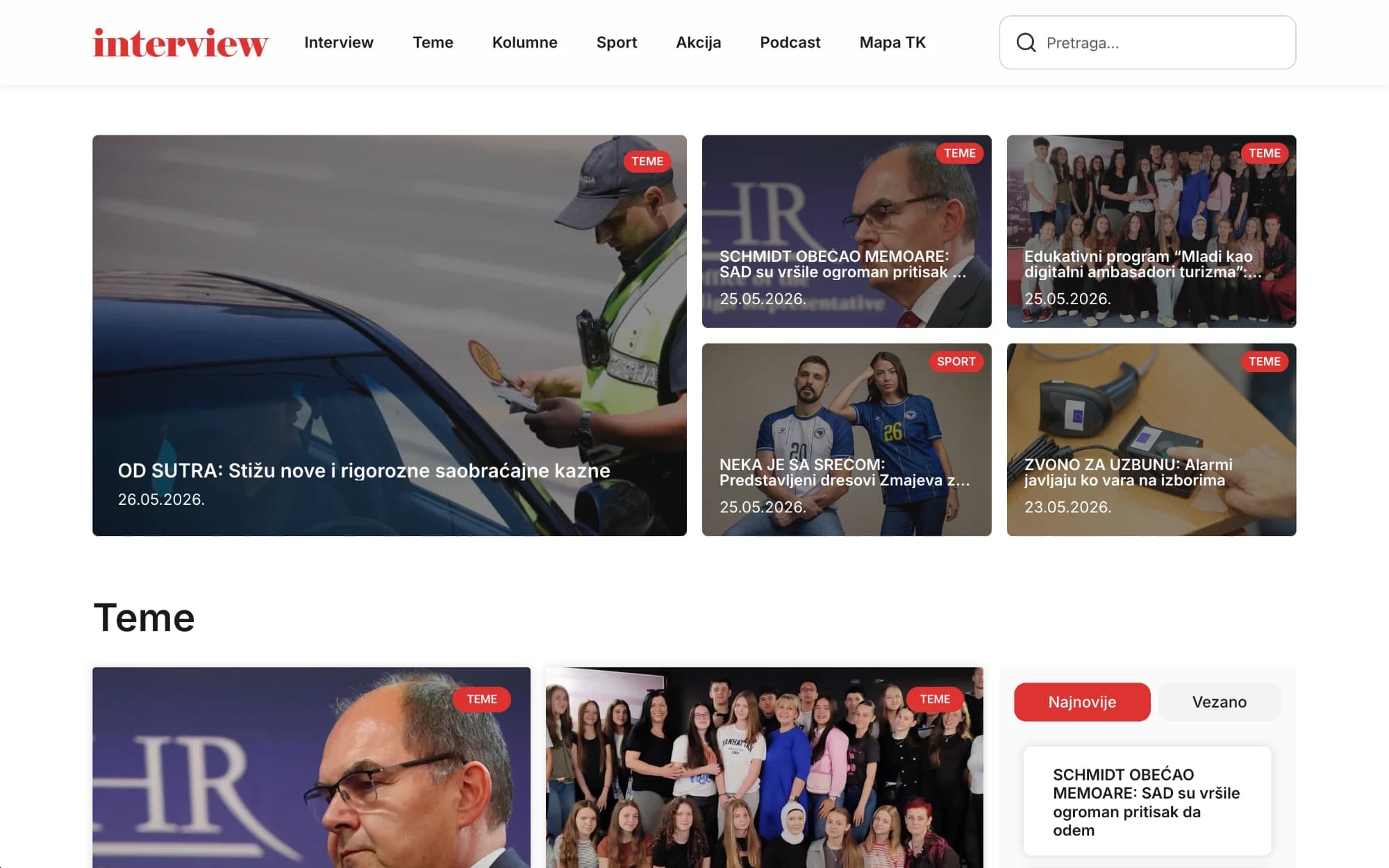 Interview.ba — An independent news portal built to handle serious journalism at scale