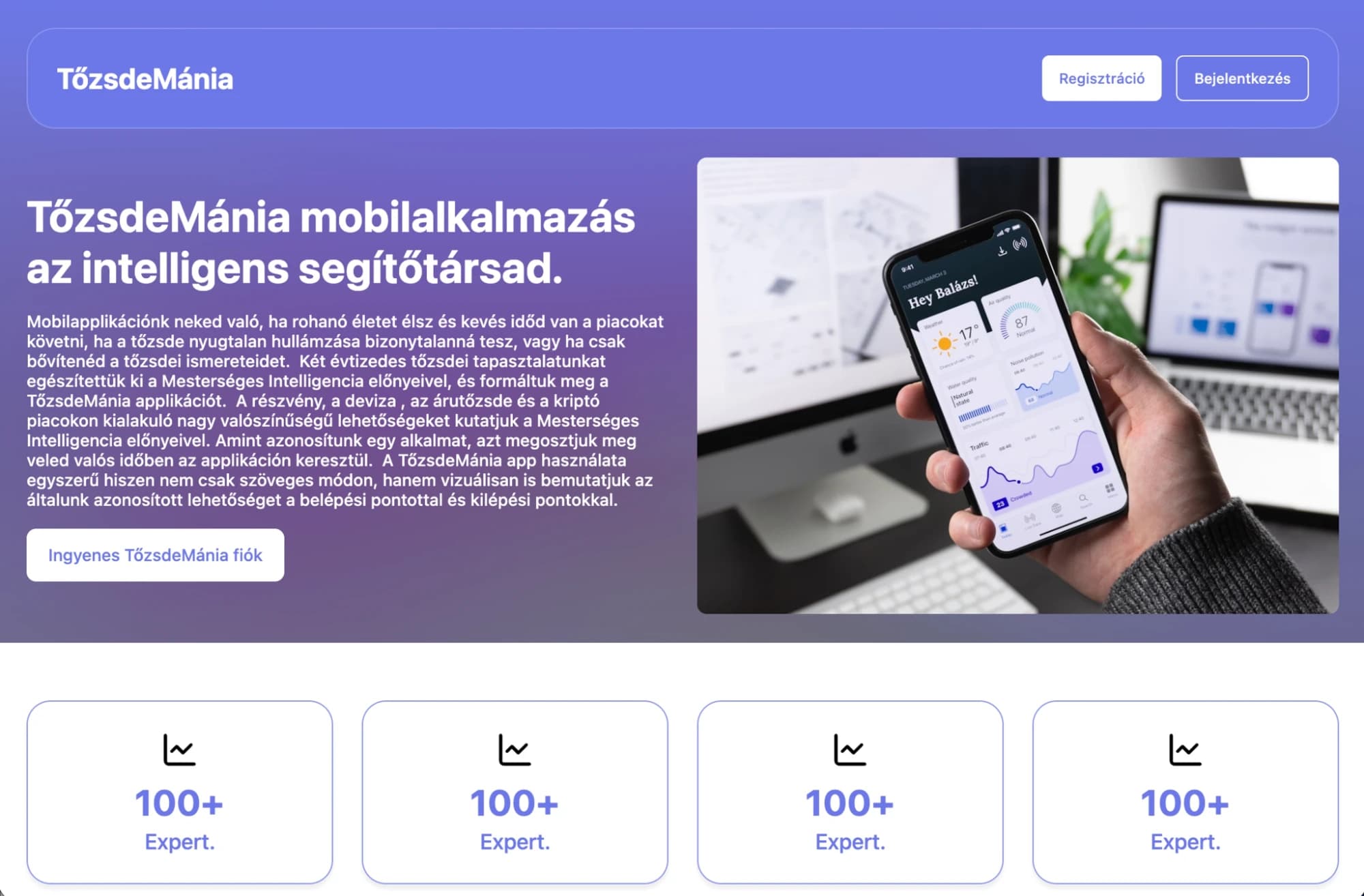 Tőzsdémánia — Real-time investment tips delivered through a trustworthy mobile experience